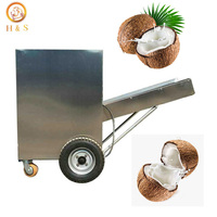 Machine à décortiquer mobile la noix de coco Machine à décortiquer la noix de coco verte Machine à décortiquer la noix de coco