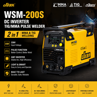 JUBA Nouvelle machine à souder portable à onduleur TIG/MMA WSM-200S avec fonction pulsée, cycle de service de 60 %, 230 V 7 kVA