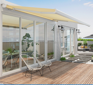 Tùy chỉnh Hợp kim nhôm ngoài trời ban công dù để che nắng tán hộp đầy đủ tự động gấp Kính thiên văn điều khiển từ xa PVC Patio bóng râm - Product Image 2