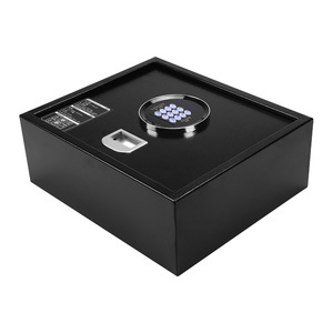 Coffre-fort électronique à combinaison pour hôtel 410x350x150mm en acier laminé à froid noir pour service hôtelier - Product Image 1