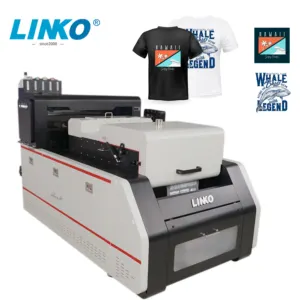 LINKO Integrated use A480S professional XP600 head 30cmA3 t-shirt printing machine dtf printer All in One DTF Print