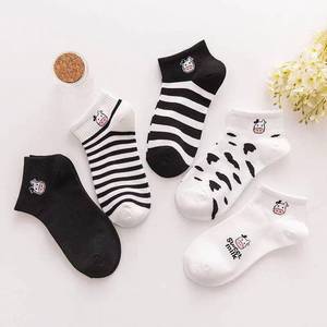 Cartoon Women's Ankle Socks Cotton Breathable Spring Summer Cute Invisible Boat Socks For Youth - Product Image 3