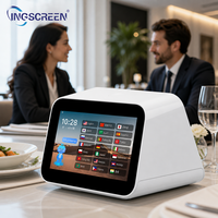 Support de voiture INGSCREEN avec traducteur IA à double écran, batterie 3000 mAh, double microphone, prise en charge multilingue pour la conduite