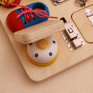 Funny Montessori DIY made up handmade busy toy before's Boy educational wooden toy - Product Image 4