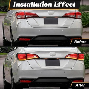 Pour Toyota <span class=keywords><strong>Vios</strong></span> 2018 <span class=keywords><strong>2019</strong></span> 2020 2021 2022 2023 LED feu arrière pare-chocs arrière feu stop clignotant d'avertissement feu arrière - Product Image 2