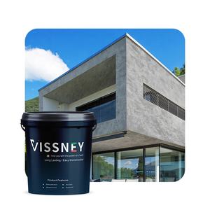 Peinture acrylique d'intérieur Vissney pour béton, <span class=keywords><strong>texture</strong></span> de stuc, revêtement liquide pour finitions murales extérieures classiques - Product Image 5