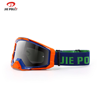 Jiepolly OEM Personnalisation Logo Dirt Bike Moto Sports Lunettes Motocross Lunettes Sans Cadre Racing Mx Personnalisé Moto Lune