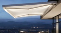 Auvent motorisé à cassette intégrale avec bras articulé, imperméable et anti-UV, pour villas, patios et balcons (vente en gros)