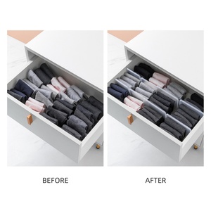 Free Combination Honeycomb <b>Plastic</b> Partition Box for Bathroom <b>Drawer</b> Partition for Underwear Sock Grid PP Material - Product Image 3