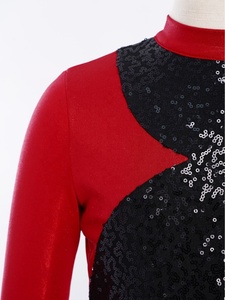 ชุดจั๊มสูทเต้นรำสำหรับเด็กผู้หญิงอายุ 6-16 ปี ชุดลีโอตาร์ดเมทัลลิกสำหรับการแสดง การแข่งขัน ฮิปฮอป - Product Image 3