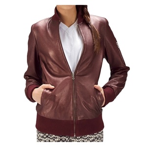 Chaqueta de Motocicleta de Piel de Oveja para Mujer, Invierno, 100% Poliéster, Acabado Personalizable, Impermeable y de Secado Rápido - Product Image 2