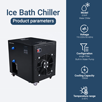 1/2 HP Mini refroidisseur d'eau pour les petits hôtels à usage domestique Fermes Piscines plongeantes froides Bain de glace et baignoire froide Pompe de refroidissement pour la saison en cours