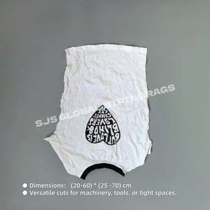Trapos de Algodón de Grado Industrial Blancos Impresos, Opción Sostenible para Limpieza Industrial Diaria - Product Image 3