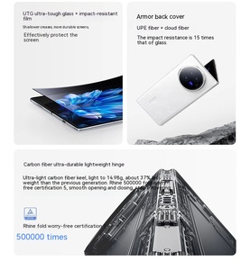 โทรศัพท์มือถือ <span class=keywords><strong>Vivo</strong></span> X Fold 3 รุ่นพับได้ 5G หน้าจอ AMOLED 7 นิ้ว Octa Core Snapdragon 8 Gen 2 ชาร์จเร็ว 80W แบตเตอรี่ 5000-5999mAh - Product Image 6