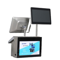 Système de point de vente tout-en-un à écran tactile capacitif, double écran, Wi-Fi 6, Bluetooth 5.2, écran 15/15,6 pouces, Windows 10, caisse enregistreuse