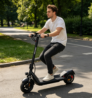 Nouveauté : Scooter électrique avec pneus tubeless de 10 pouces, 500W, 36V, 10Ah/13Ah pour adultes