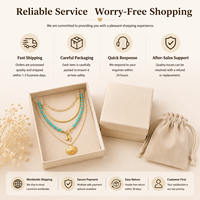 Ensemble de colliers superposés pour femmes, pendentif coquillage doré, chaîne à perles, breloque poisson, bijoux d'été pour la plage et l'océan, cadeau