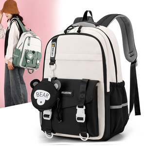 Sac à dos scolaire léger pour filles de la 3e à la 6e année pour les élèves du secondaire-Protection de la colonne vertébrale de grande capacité - Product Image 2