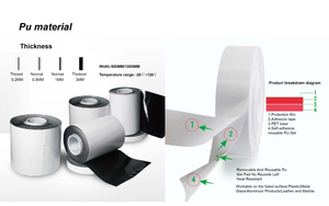 Almohadilla adhesiva de Gel, hoja antideslizante de silicona autoadhesiva de 1mm, hojas adhesivas de goma de silicona antideslizantes - Product Image 6