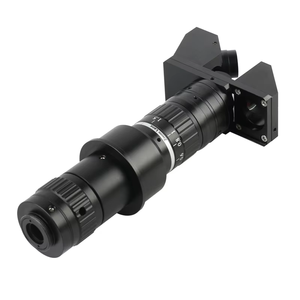 2D 3D 0.6-5.0X 工業用立体 10-180X C マウントズームレンズ、208 個の LED リングライト付き、VGAVideo 顕微鏡カメラ用 - Product Image 4