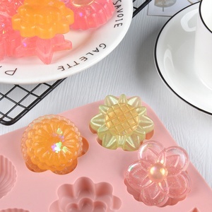 Hot-selling 3D flower-shaped soap <b>baking</b> tray, chocolate mold, <b>silicone</b> cake mold - Product Image 4