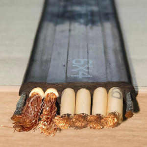 <span class=keywords><strong>Cable</strong></span> de bomba sumergible plano de 3 y 4 núcleos del fabricante, <span class=keywords><strong>Cable</strong></span> de grúa eléctrica con funda de aislamiento de goma de conductor de cobre de dos y tres núcleos - Product Image 3