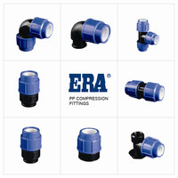 Raccord de compression en PP haute pression pour projets de canalisations d'eau de jardin