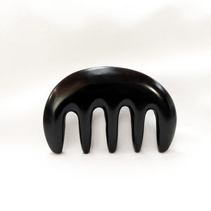 Peine Bian Stone Guasha para masaje del cuero cabelludo, herramienta de raspado de piedra para el crecimiento del cabello, aliviar dolores de cabeza, tensión muscular - Product Image 3