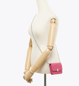 Portefeuille pour femmes et filles tendance, portefeuille à rabat avec diamants, chaîne en métal, sac à bandoulière, petit portefeuille portable pour filles - Product Image 3