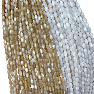 Perles en coquille naturelle blanche, perles tube en corail, perles rondes espacées pour la fabrication de bijoux faits main, bracelets, colliers, artisanat DIY - Product Image 1