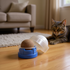 Juguete para Gatos Yommy, Pelota de Gallina de 4 cm, Juego Interactivo para Gatos - Product Image 3