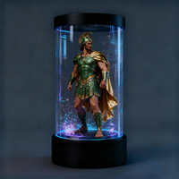 Nouveauté du vendredi : projecteur d'affichage LED holographique 3D de 5,5 pouces, OEM, transparent, pour table, utilisation en extérieur, compatible avec l'application, télécommande