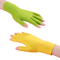 Gants de manucure sur mesure à haute élasticité résistants aux UV Conception exposée aux doigts