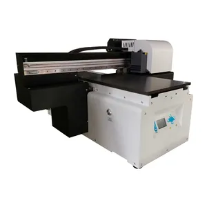 High quality Automatic A3 UV flatbed printer for leather, t shirt, garment, cloth, wood, glass, phone case cover