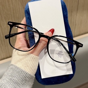 Lunettes rétro à monture carrée et ronde de style coréen, TR90, Anti-lumière bleue, pour femmes, taille moyenne, verres optiques en PC - Product Image 2