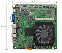 Motherboard Industri Intel Core I3/i5/i7 DDR3 Dual Display Desain Tipis Terintegrasi untuk Desktop Produk Baru 8GB SATA Terintegrasi
