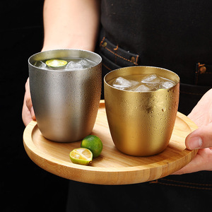 Stainless Steel Tumbler 304 Metal Cup Cold Drink Cup For Party Solid Color Design - Product Image 1
