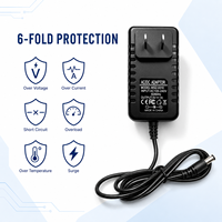 Adaptateur secteur AC/DC durable 3 volts 1 ampère 3W 1000mA certifié CE FCC RoHS, chargeur enfichable pour décodeur et commutateur réseau