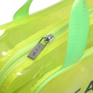 Sac de voyage transparent personnalisé avec logo imprimé, grand sac de rangement en PVC transparent pour la piscine et la plage - Product Image 2