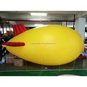 Balon Zeppelin iklan komersial raksasa Logo kustom untuk mainan & struktur luar ruangan