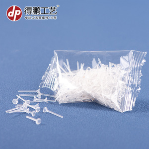 Épingles de fixation en plastique transparent Depeng Handicrafts, diamètre de la tête de 6 mm, pour ornements de poupées, matériaux de bricolage - Product Image 1