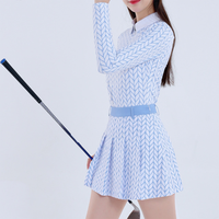 2023 nouvelle pièce complète à manches longues impression par sublimation logo personnalisé polo de golf vêtements de golf à séchage rapide
