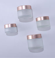 100 pièces de mini flacons en verre de 5g, pots en verre dépoli de 10g, pots à crème, boîtes en verre transparent de 20g, boîtes en verre pour sérum, contenants de maquillage de 50g HT2506281