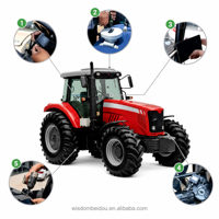 Système de pilotage automatique GPS Autotrac AS812, précision de 2,5 cm, surveillance à distance, moteur de direction automatique universel, haute précision pour tracteurs agricoles