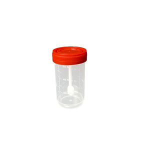 Gobelet à urine jetable Wei Hong 60 ml, récipient à échantillons en plastique, anti-fuite, usage médical - Product Image 4