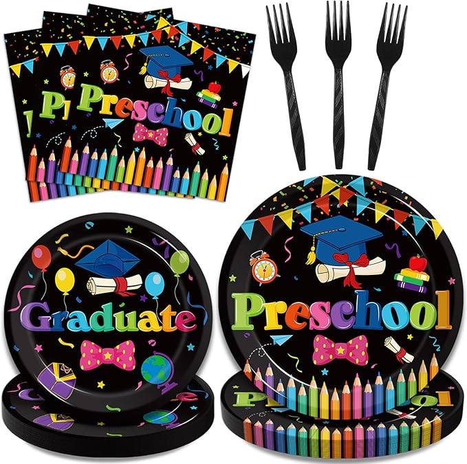 Preschool Graduation Party Plates*96