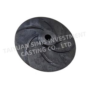 Kunden spezifische GGG50 duktile Gusseisen Laufrads chale Form halboffene Pumpen teile und Guss dienste - Product Image 1