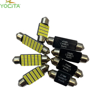 Ampoules LED Festoon Super Lumineuses 12V pour Intérieur de Voiture, Lampe de Lecture, Lampe de Porte avec Canbus, Modèles C5W C10W H1-4014 28 35 42 49LED
