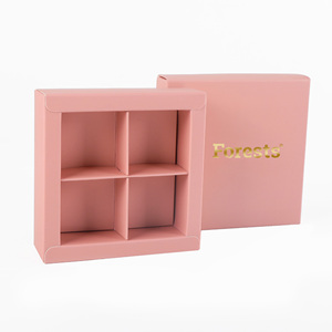 Boîtes formatées de chocolat de luxe estampage à chaud pour Biscuits Emballage doux Brownies Cadeau Bonbons Dragées Boîtes de faveur Mariage - Product Image 1