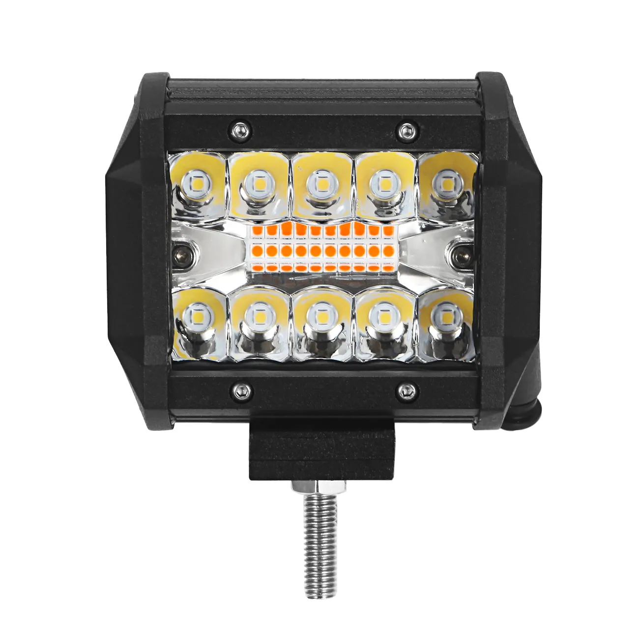 4 дюйма 60 Вт LED Work Lights Pod желтый белый со стробоскопической вспышкой светодиодные кубики фары дальнего света для вождения по бездорожью для пикапа ATV UTV внедорожник